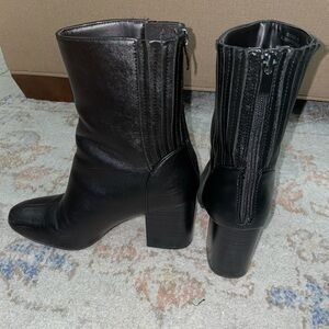 BAMBOO black ankle boots- women’s.